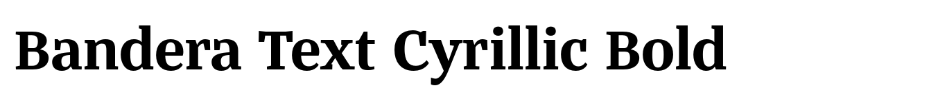 Bandera Text Cyrillic Bold